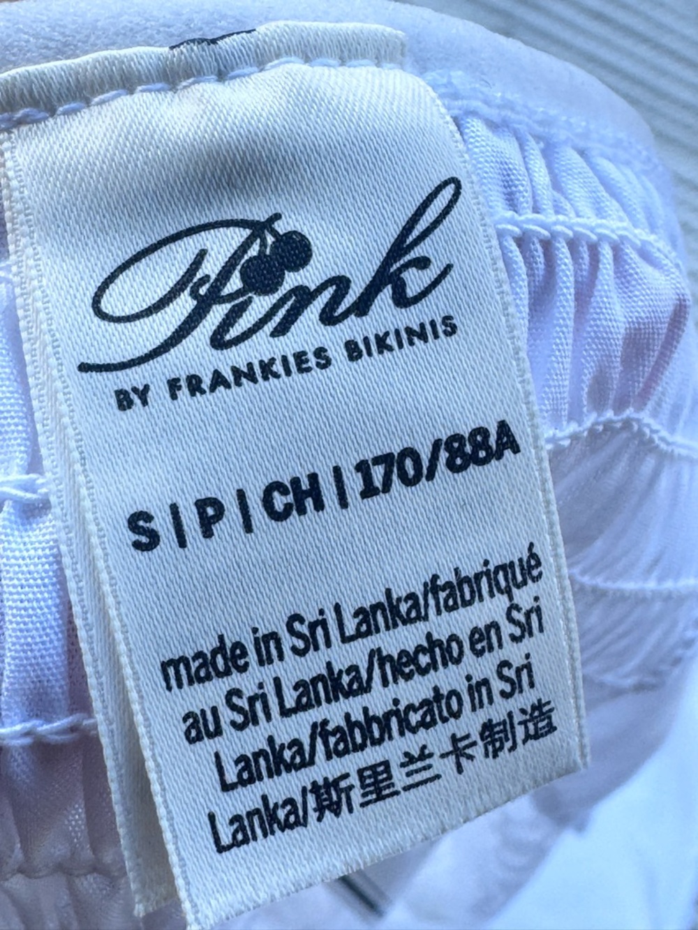 PINK x Frankies Bikinis Lace Tiered Babydoll Dress White S NWT - Picture 13 of 13